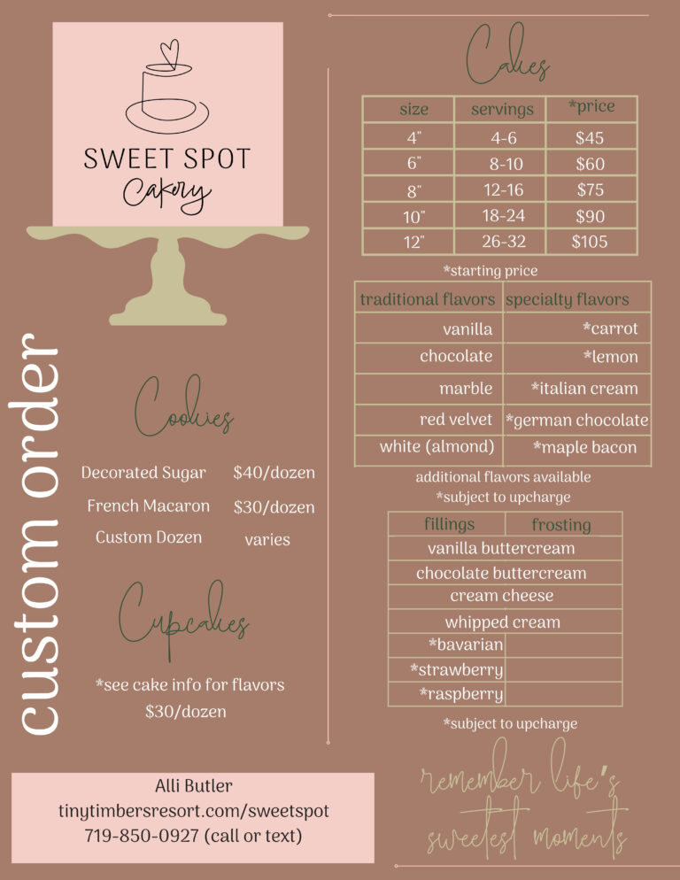 Sweet Spot Cakery 34 CakeOrderMenu